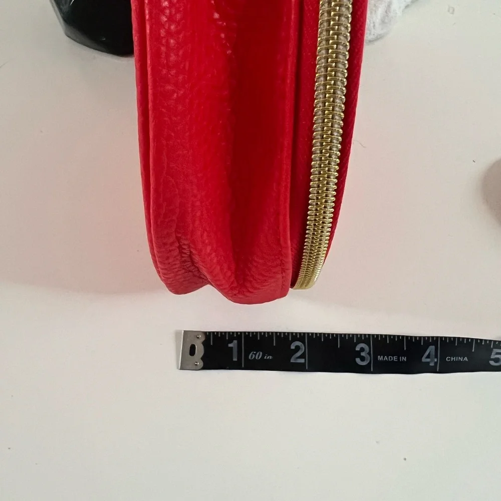 Shiseido Bold Red Cosmetic Pouch NWOT - Picture 6 of 6